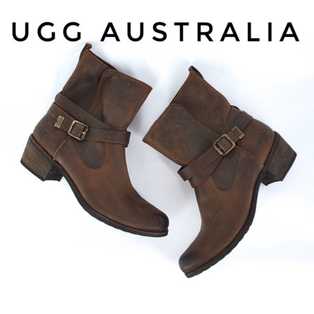 NEW Ugg distressed Leather Boots 9.5-10